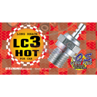 O.S. Speed LC3 Long Reach (T-Maxx/Revo) Standard Glow Plug “Hot” 1pcs 